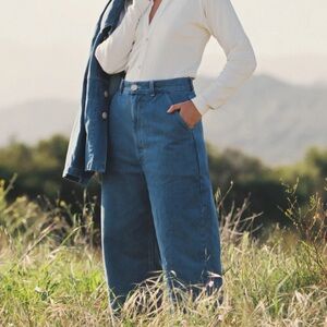 Rudy Jude Lace Back Big Jean - Pale Indigo